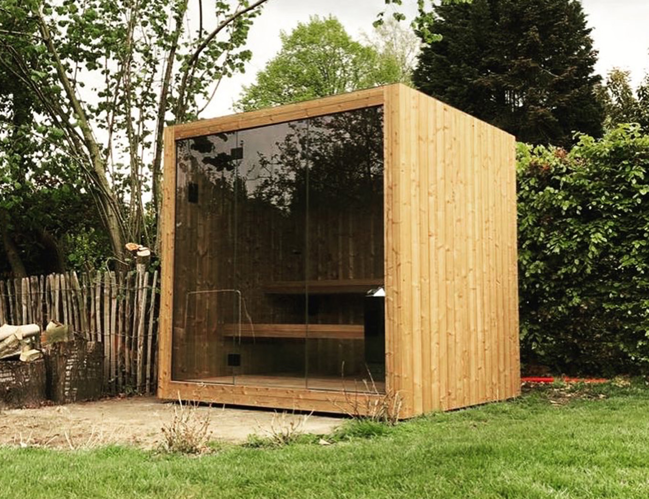 Outdoor Sauna Made From Sustainable Wood