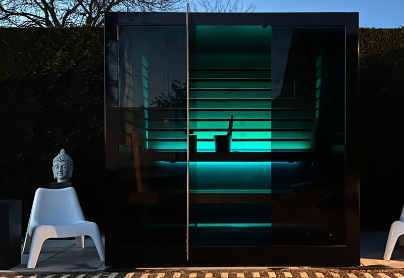 Outdoor Relaxation Room With LED Lighting