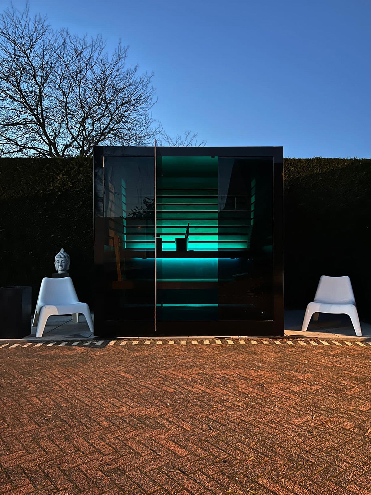 Aluminium Outdoor Relaxation Room With LED Lighting