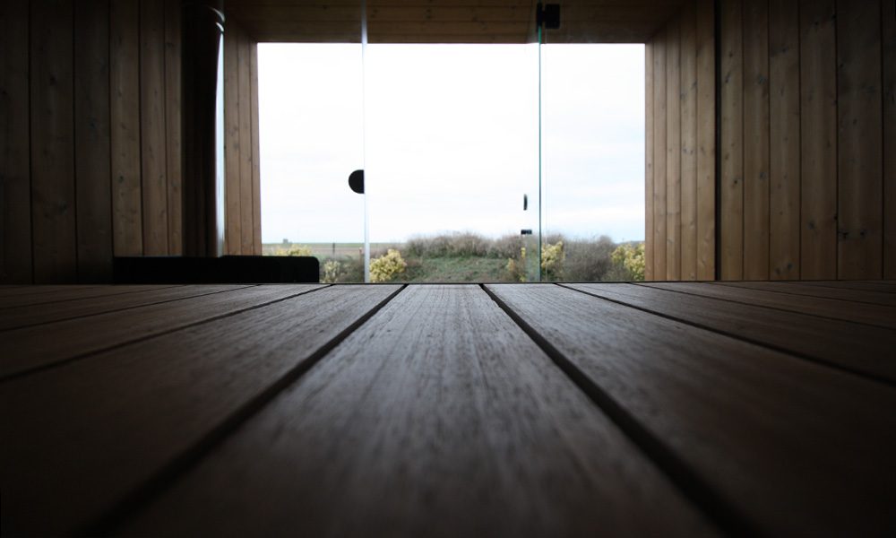 Inside View of Garden Sauna