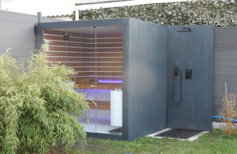 Outdoor Sauna With Shower Room